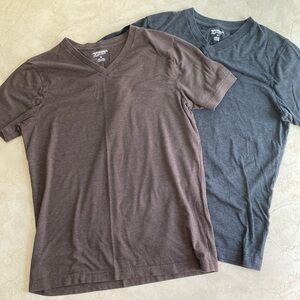 Arizona Men’s heather V-neck Tees (charcoal & brown)